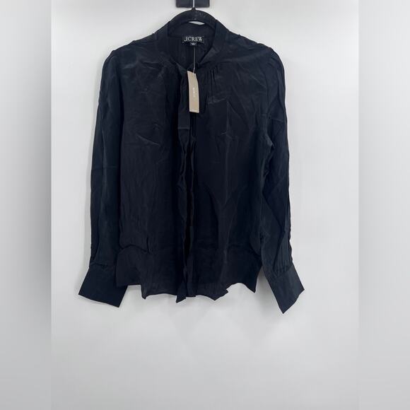 J.Crew Tie-neck top in crepe de chine - Picture 4 of 4